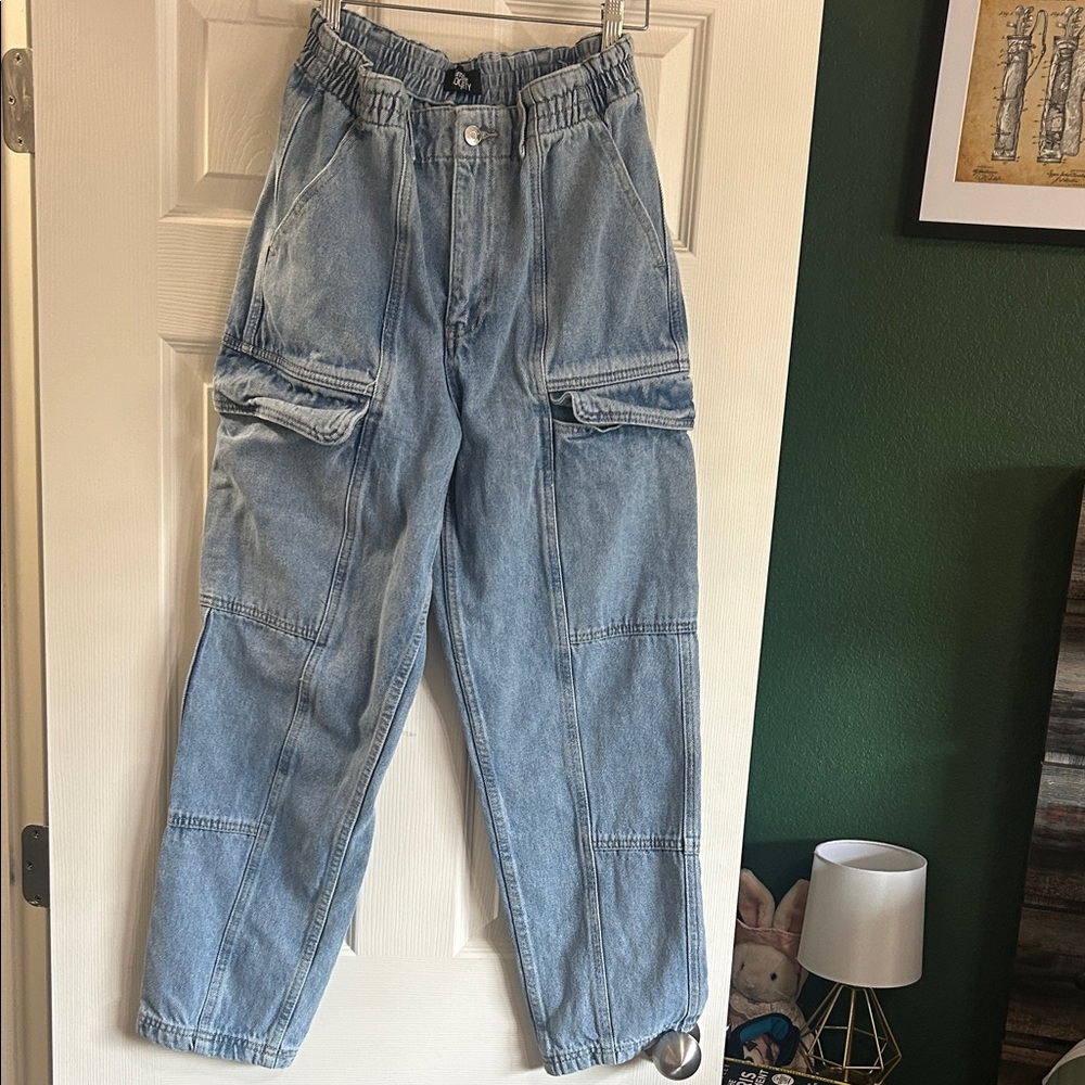 Light Blue Cargo Jeans